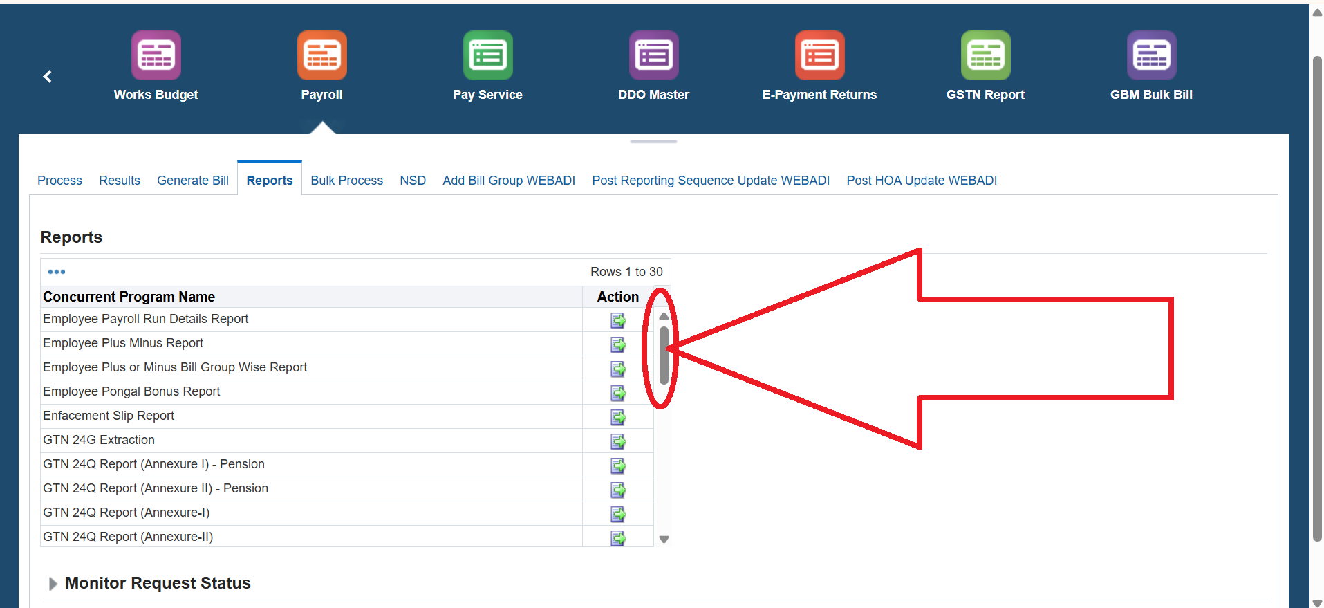 IFHRMS payroll reports