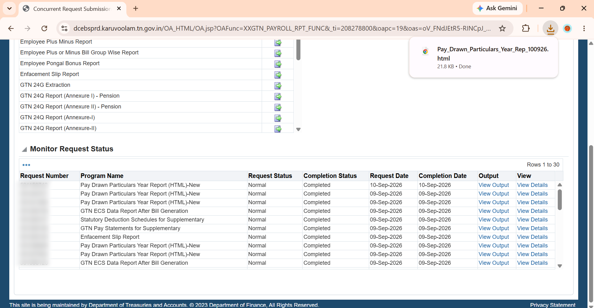 IFHRMS pay drawn download